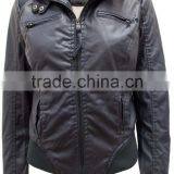 Women's Pu Quilted Fauxleather Moto Biker Jackets #LPU0499 thumbnail-5