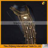 2016 Indian Handmade Tribal Tassel Necklace in Gold Sliver Color for Women thumbnail-6