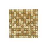 Crackle Mixed Crystal Glass Mosaic Tile Sheet For Bathroom Decoration 300x300mm