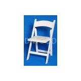 Solid Wood Padded Folding Chair , Ceremony Durable Outdoor Mahogany Folding Chair