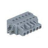 6 , 18 , 24 Pole Female 24 - 14 AWG MCS Connector With Fixing Flanges