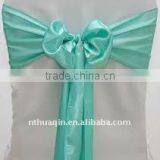 Fashion satin sash for wedding and banquet polyester banquet chair cover satin sash