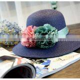 Summer Collapsible Straw Hat Straw Plaited Article Outdoors Sunshade Hat thumbnail-2