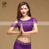 S-3107 new sexy lace 4 colors short indian belly dance top
