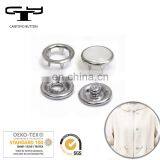 Four Parts Metal Prong Snap Button Custom Craw Snap Ring for Garment