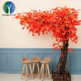 High Simulation Shaped Maple Tree Artificial Trees for Shopping Mall Decoration