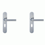 Stainless Steel Tube Lever Handle With Plate thumbnail-1