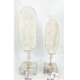 Fashion Metal Hollow Leaf Shape Candle Holder for Home Decoration thumbnail-1