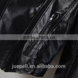 Jacket Wholesale 2015 Fashion Women Zippered Faux Leather Jacket thumbnail-5