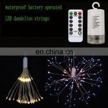 2019 Remote Control 8 Modes Dimmable Battery Operated Hanging Starburst LED Bouquet Shape String Lights thumbnail-2