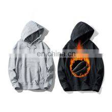 Custom Logo Printed Oversized Men's Hoodie Sweatshirt 100% Cotton Long Sleeve Pullover Hoodies thumbnail-1