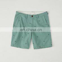 Wholesale Summer Fish Bone Printed Men Casual Custom Fit Cotton Short Shorts thumbnail-2