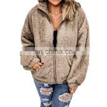 2021 European and American Cross-border New Women's Fashion Trend and Comfortable Wool Cardigan Jacket Jacket thumbnail-5