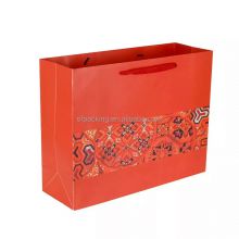 red paper packaging shopping bags
