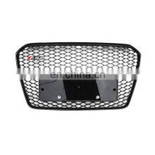 RS5 Front Bumper Grille for Audi A5 B85 Chrome Silver Black High Quality Center Honeycomb Mesh Grill 2012-2016 thumbnail-1