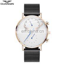 GUANQIN GS19101 Luxury Quartz Men Branded Wrist Watches Stainless Steel Nice Men Watch Custom OEM Logo thumbnail-3