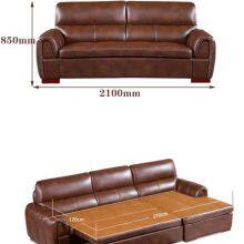 Folding Sofa Bed Modern Minimalist Functional Corner Combination Leather Art Living Room Furniture Storage Sofa Bed thumbnail-5