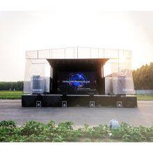 HUAYUAN T255-6 Hydraulic Outdoor Mobile Stage Truck for Concert Events thumbnail-1