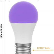 UV LED Bulb 7W A19 Bulb Light With UVA Level 395nm Glow in The Dark for Blacklight Party, Body Paint Fluorescent thumbnail-2