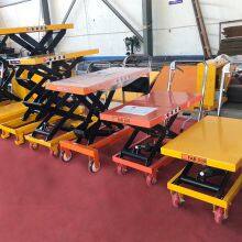 Electric Portable Manual Hydraulic Lift Tables Scissor Lifting Platforms thumbnail-5