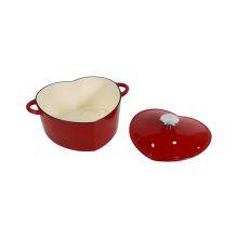 Giftware Supplier 3-Quart Enameled Cast Iron Heart Shaped Dutch Oven thumbnail-4