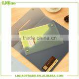 A4 Trasprent /frosted Fashion Portable Plastic File Box With Double Snap Button Suitable for Office Lady