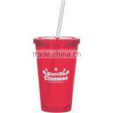 Plastic Double Wall Cup - 22OZ Double Wall Tumbler 16oz thumbnail-4