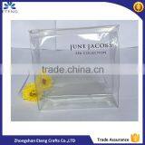 New Arrival Silk Screen Printed Clear Plastic Zipper Cosmetic Bag With Customized Design