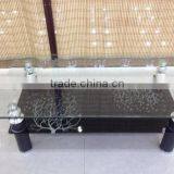 Glass Top Stainless Steel Base Coffee Table HY-1005 thumbnail-1