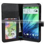 Factory Wholesale Magnetic pu Leather Flip Cover Case for Htc One m9