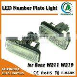 High Lumen Error Free LED Number Plate Unit for BENZ W211 W219