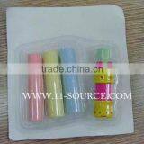 3 Colored Dustless Chalk With Holder
