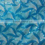 High Quality Sequined Embroidery Lace Fabric for Sale thumbnail-1