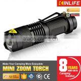 LED Mini Torch With American Q5 Bulb,cooling Ring