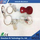 OEM 2015 New Design Diamond Guitar Shape Usb Flash Drive China Factory