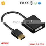 Adson DP to DVI Gold Plated DisplayPort DP to DVI Male to Female Adapter Converter