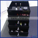 clean black polished acrylic with wholesale acrylic makeup organizer with drawers