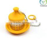New Style Reusable Tools Gift Yellow Stainless Steel Tea Infuser thumbnail-1