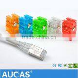 Taiwan Aucas RJ45 Connector UTP Cat5e Keystone Jack 180 Degree Hot Sales