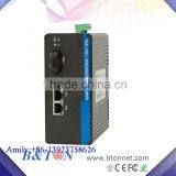 1fiber to 2RJ45 10M/100M Unmanaged Industrial PoE Optical Fiber Switch