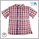 2016 Casual pattern cotton check men shirt