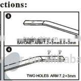 Automobiles & Motorcycles Universal Conventional Frame Wiper Blade From 10'' to 28'' thumbnail-5