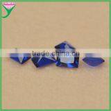 Wholesale artificial blue corundum rectangle shape industrial sapphire