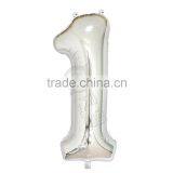40inch Silver Aluminium Foil Number Balloon for Birthday Party Decoration Balloon thumbnail-3