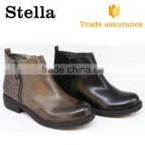 Top Selling Fashion Rubber Sole Tan Leather Ankle Boots thumbnail-1