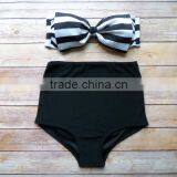 2 PCS Women Hot Sexy Vintage Push Up High Waist Bikini Set thumbnail-5