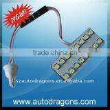 Car MKITSMD -16 Pcs SMD 3528 LED Panel Dome Lamp