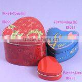 Heart Shaped Tin Jewelry Box/Chocolate Box