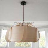 10.10-8 Walnut Wood Beautiful Cherry A Handmade Wooden Peony Pendant Lampshade Lamp