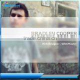 Clear Transparent Embossed Signature Strip Matte Finish Pvc Business Card Cards Printing